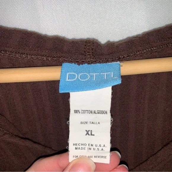 Dotti Brown Boho Gauzy Cotton Hooded Tunic Top Lagenlook - Picture 6 of 6